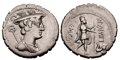 mamilia roman coin denarius